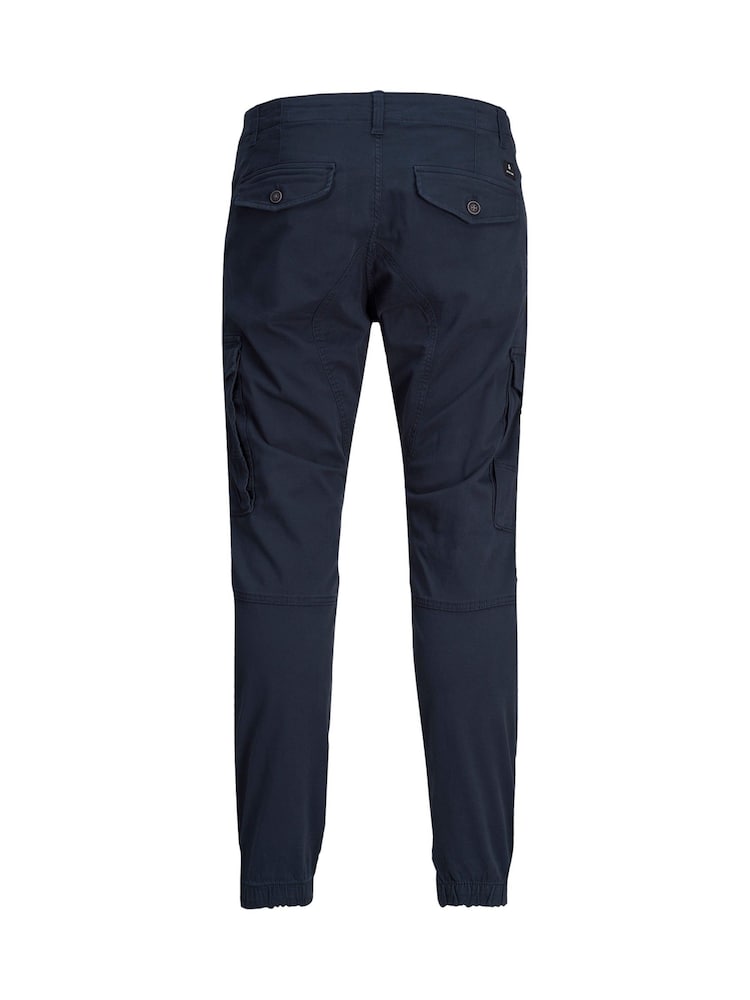 JACK & JONES JUNIOR Blue Cuffed Cargo Trousers - Image 7 of 7 JACK & JONES JUNIOR Blue Cuffed Cargo Trousers - Image 7 of 7