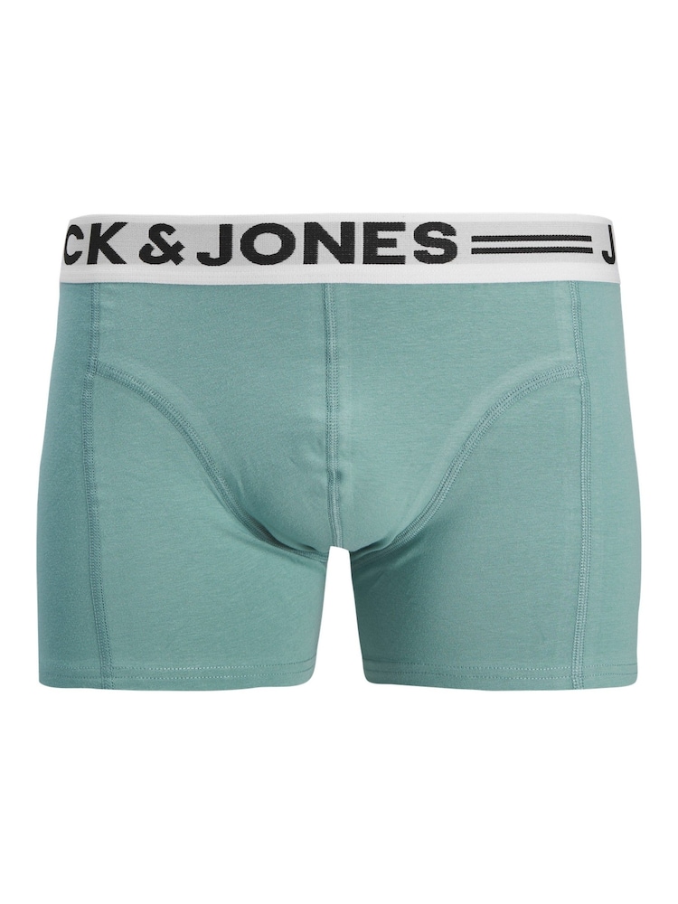 JACK & JONES JUNIOR Blue Boxers 3 Pack - Image 2 of 5