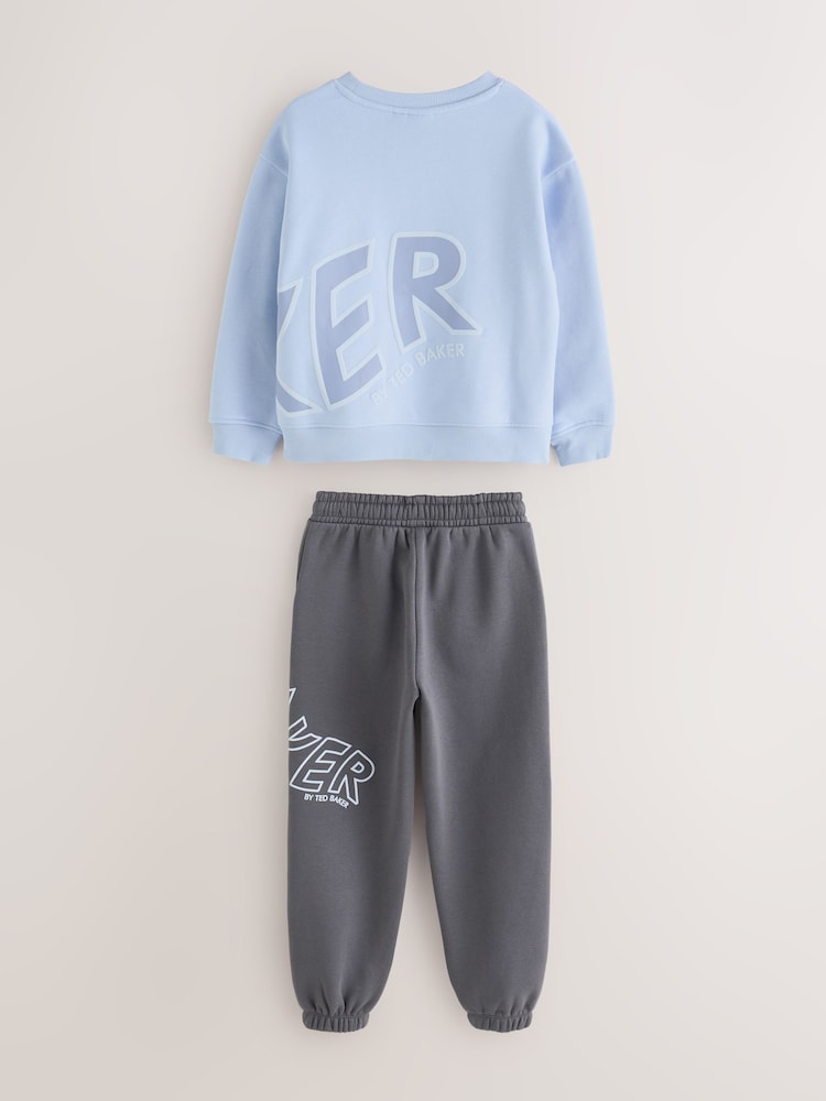 Blå - Baker by Ted Baker Oversized Genser og Joggebukser Sett - Bilde 2 av 10