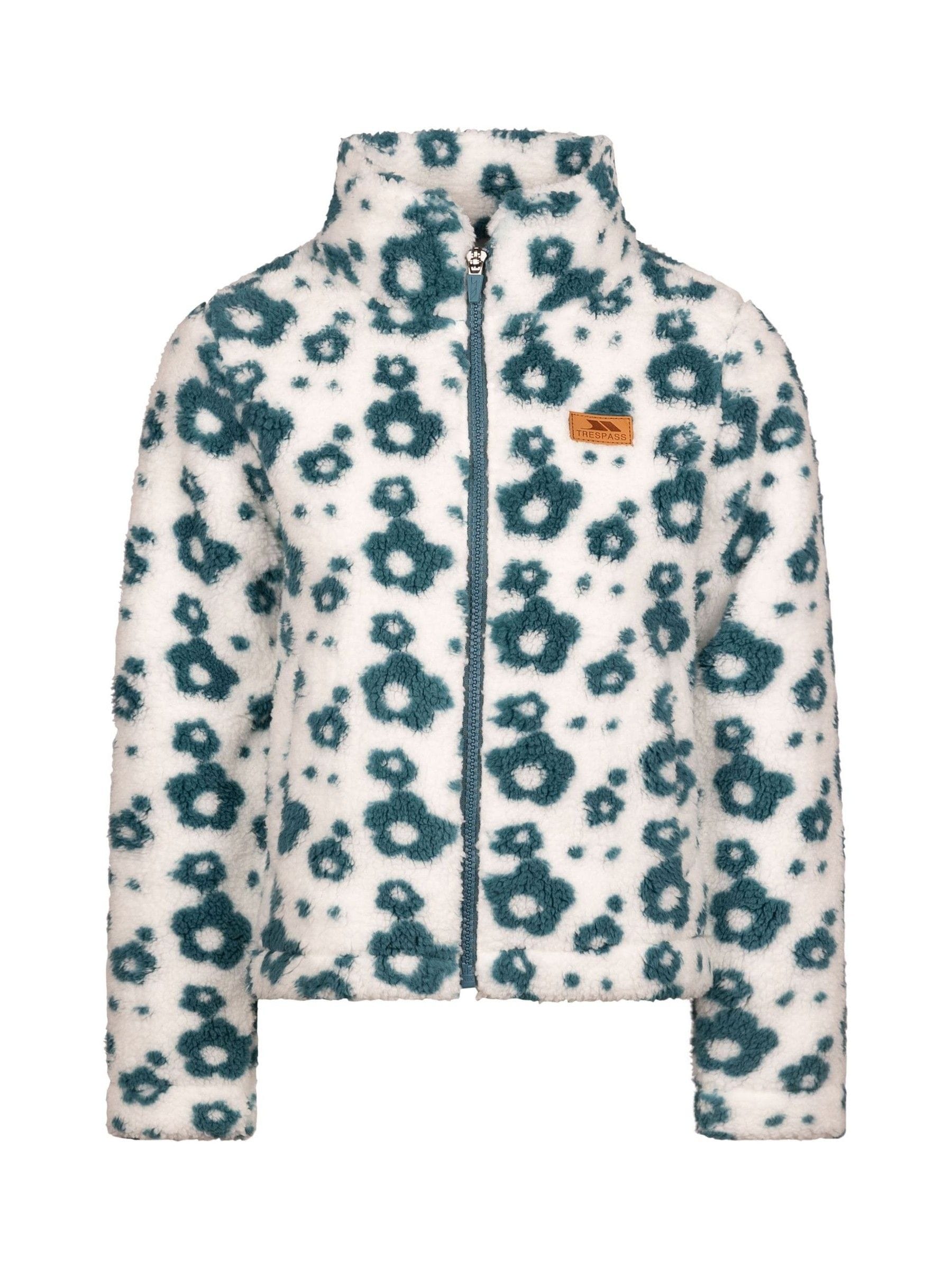 Trespass Girls Full Zip Fleece Adavale Blue 11/12 - Image 3