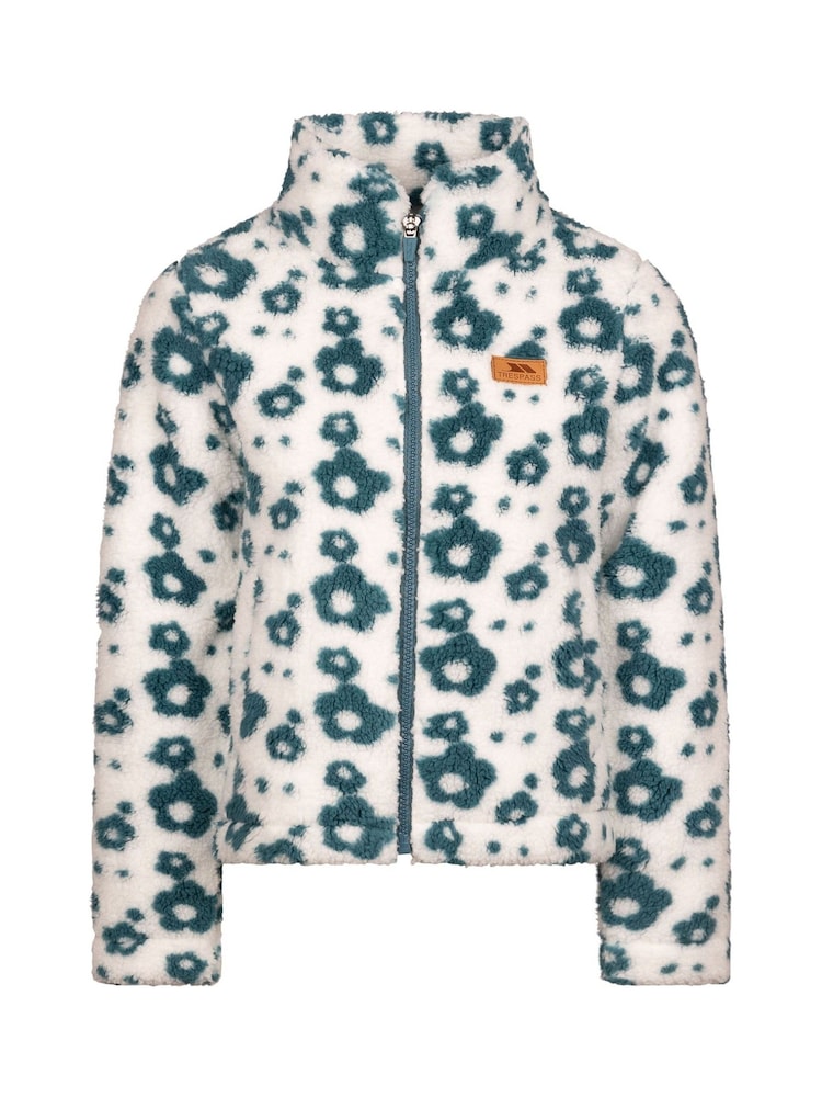 Trespass Green Adavale Printed Full Zip Fleece - Image 1 of 2