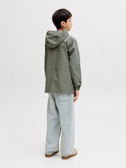 JACK & JONES JUNIOR Brown Lightweight Rain Jacket - Image 2 of 7