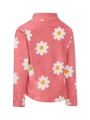 Trespass Pink Melsa Flower Print Full Zip Fleece - Image 2 of 2