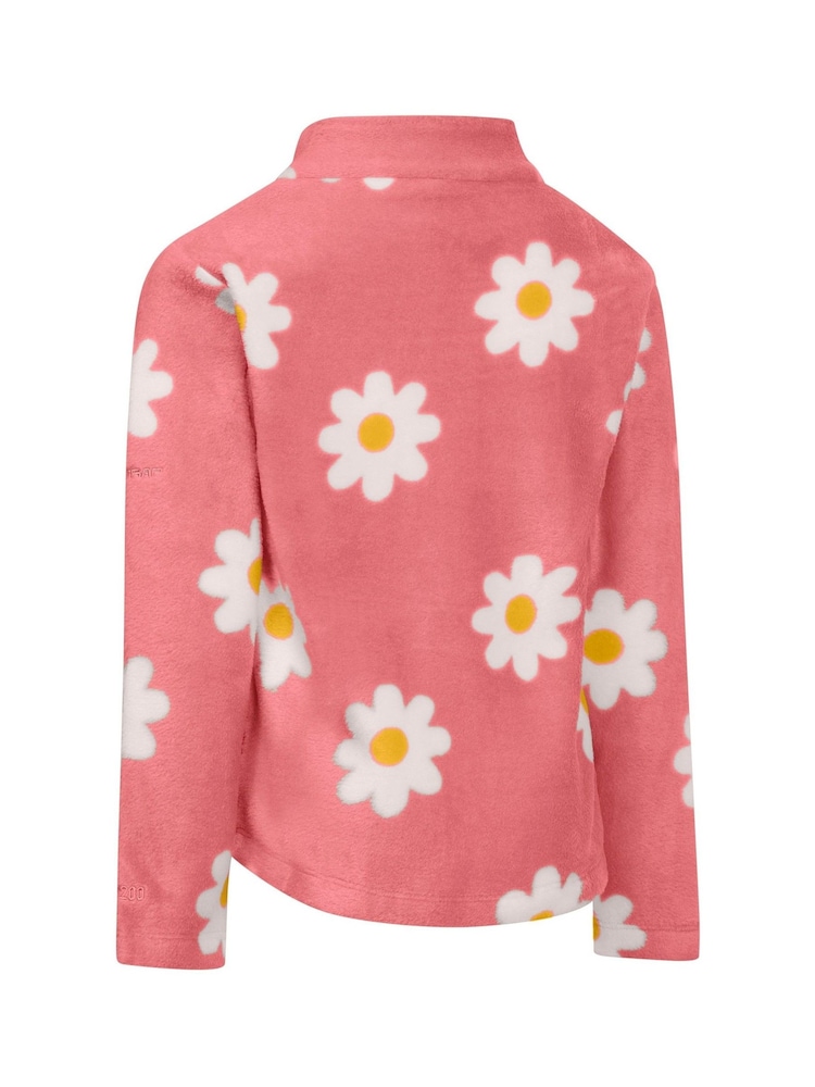 Trespass Pink Melsa Flower Print Full Zip Fleece - Image 2 of 2