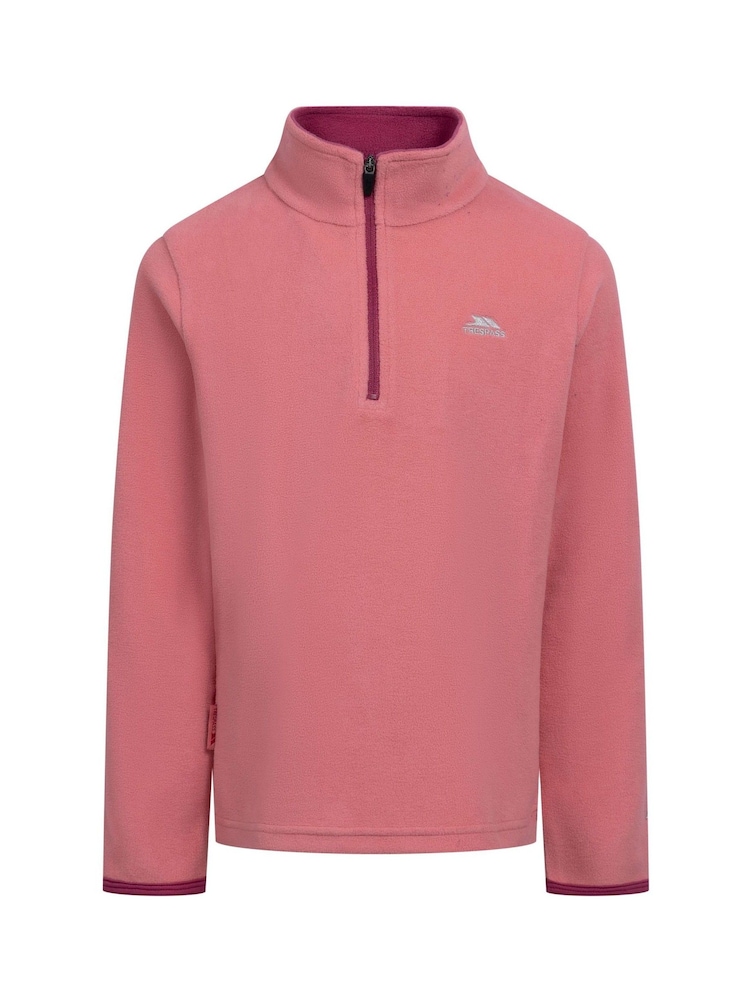 Trespass Pink Sybil 1/4 Zip Fleece - Image 1 of 2 Trespass Pink Sybil 1/4 Zip Fleece - Image 1 of 2