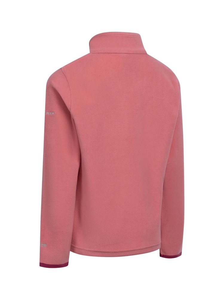 Trespass Pink Sybil 1/4 Zip Fleece - Image 2 of 2 Trespass Pink Sybil 1/4 Zip Fleece - Image 2 of 2