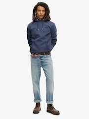 Superdry Blue Essential Logo Hoodie - Image 3 of 6