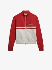 Superdry Red Athletic Essentials Zip Through Track Top - Image 5 of 6