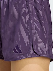 adidas Purple AOP Pacer Training Woven High Rise Shorts - Image 5 of 6