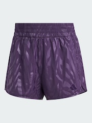 adidas Purple AOP Pacer Training Woven High Rise Shorts - Image 6 of 6