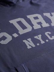 Blå - Superdry Athletic Essentials Relaxed Hettegenser - Bilde 4 av 4