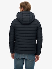 Superdry Blue Hooded Fuji Padded Jacket - Image 3 of 7
