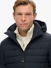 Superdry Blue Hooded Fuji Padded Jacket - Image 5 of 7