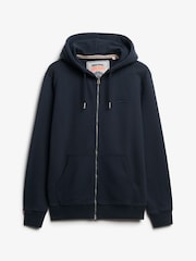 Eclipse כחול כהה - קפוצ'ון בייסיק עם רוכסן ארוך של Superdry - תמונה 5 מתוך 5