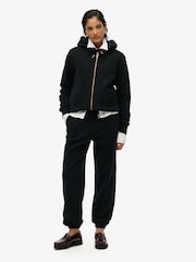 Superdry Black Essential Logo Zip Hoodie - Image 3 of 5