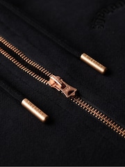 Superdry Black Essential Logo Zip Hoodie - Image 5 of 5