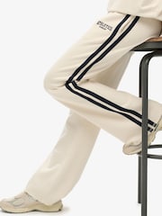 Hvit - Superdry Joggebukser med stripete flare - Bilde 1 av 6