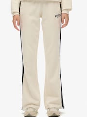 Hvit - Superdry Joggebukser med stripete flare - Bilde 2 av 6