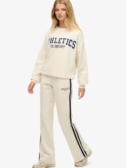 Hvit - Superdry Joggebukser med stripete flare - Bilde 5 av 6