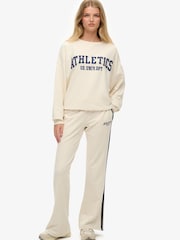 Hvit - Superdry Joggebukser med stripete flare - Bilde 6 av 6