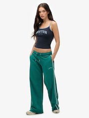 Superdry Green Stripe Athletic Essentials Logo Straight Joggers - Image 4 of 8