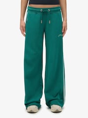 Superdry Green Stripe Athletic Essentials Logo Straight Joggers - Image 5 of 8