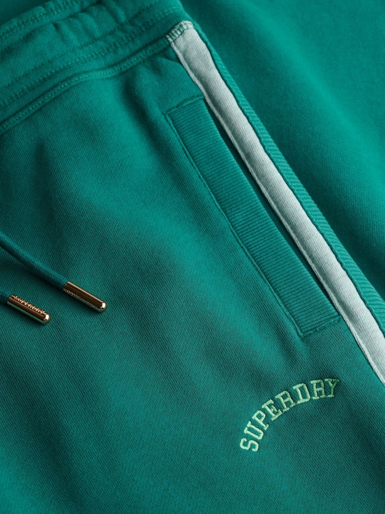 Superdry Green Stripe Athletic Essentials Logo Straight Joggers - Image 8 of 8