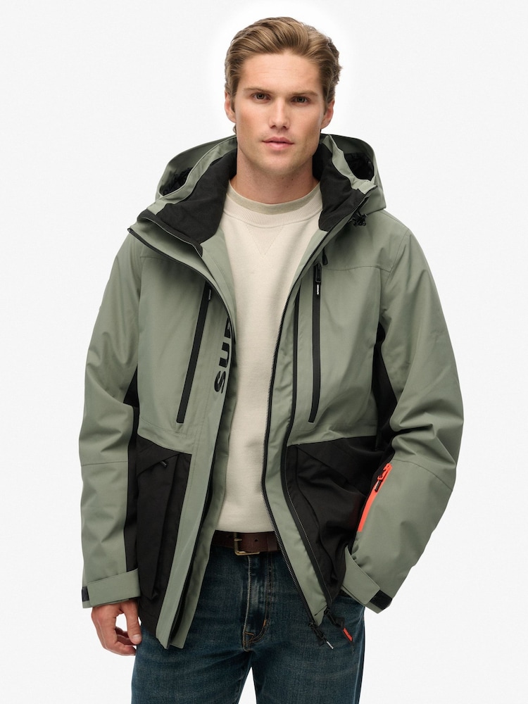 Superdry Green Ultimate Freestyle Ski Jacket - Image 1 of 9