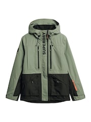 Superdry Green Ultimate Freestyle Ski Jacket - Image 8 of 9