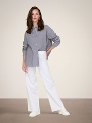 JDY White High Waist Wide Leg Jeans - Image 1 of 6