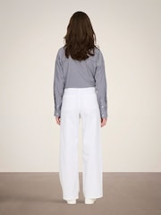 JDY White High Waist Wide Leg Jeans - Image 2 of 6