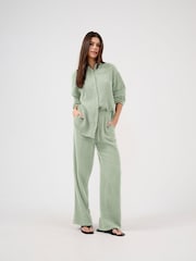 JDY Green Cheesecloth Regular Fit Shirt - Image 1 of 8