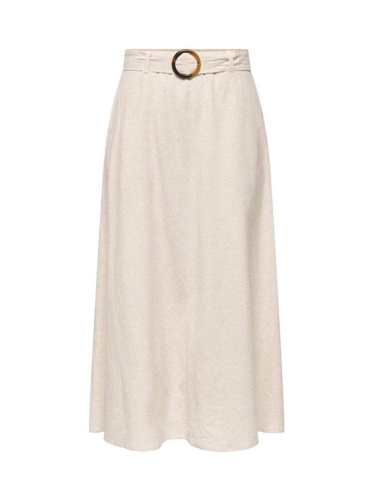 JDY Belted Linen Mix Maxi Skirt - Bild 1 von 5