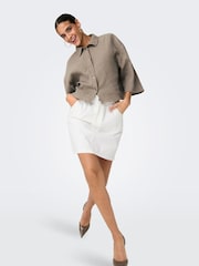 Grau - JDY Cheesecloth Cropped-Hemd - Bild 4 von 7