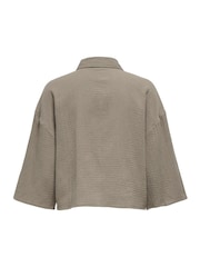 Grau - JDY Cheesecloth Cropped-Hemd - Bild 7 von 7