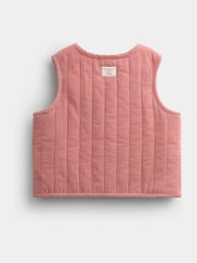 JoJo Maman Bébé Rose Pink Peter Rabbit Flopsy Bunny Blouse, Legging & Gilet Baby Set - Image 5 of 11