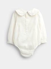 JoJo Maman Bébé Rose Pink Peter Rabbit Flopsy Bunny Blouse, Legging & Gilet Baby Set - Image 7 of 11