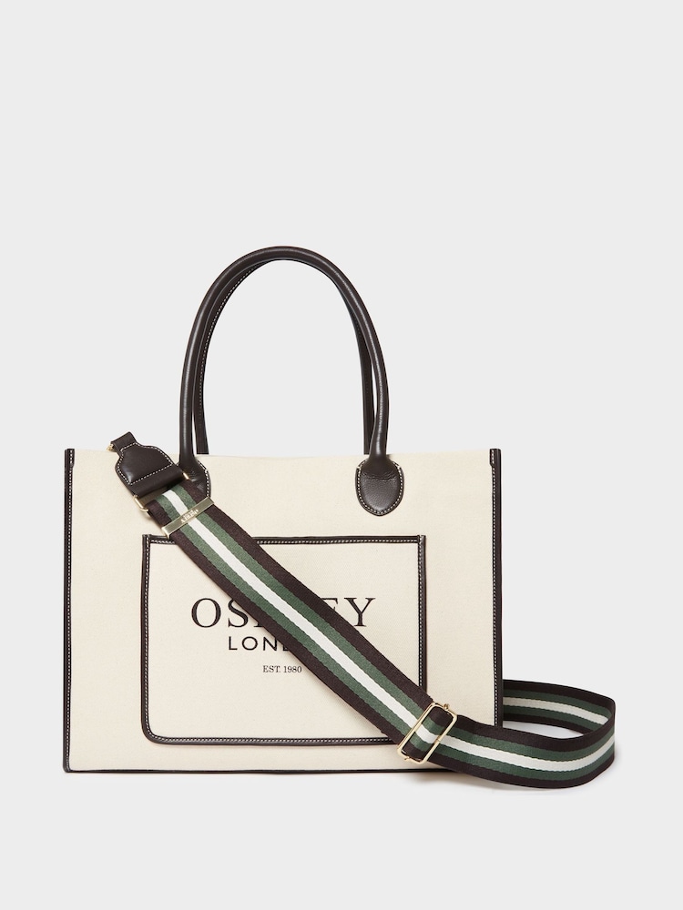 Osprey London Natural The Great Gaddesden Canvas Tote Bag - Image 2 of 6