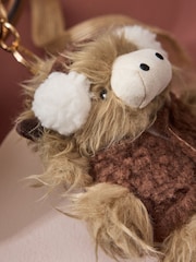 Natural Hamish The Highland Cow Winter Cute Keyring Charm Bag - Image 2 of 4