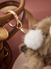 Natural Hamish The Highland Cow Winter Cute Keyring Charm Bag - Image 3 of 4