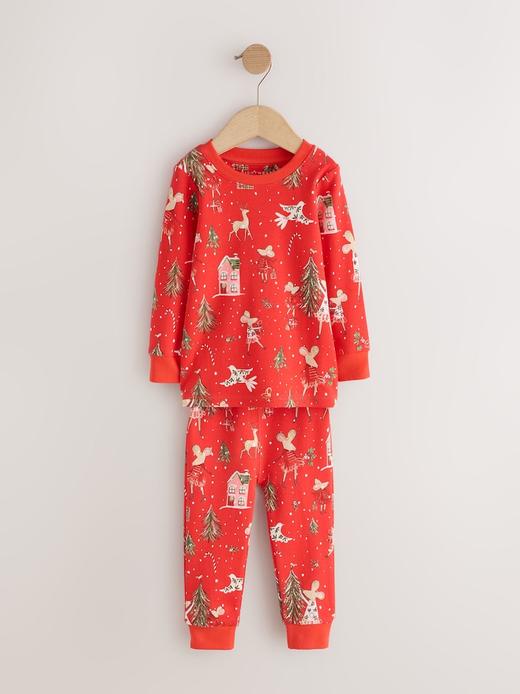 Red Mouse Christmas Snuggle Pyjamas Set (9mths-12yrs) - Image 1 of 4 Red Mouse Christmas Snuggle Pyjamas Set (9mths-12yrs) - Image 1 of 4