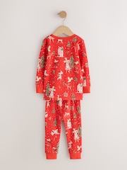 Red Mouse Christmas Snuggle Pyjamas Set (9mths-12yrs) - Image 2 of 4