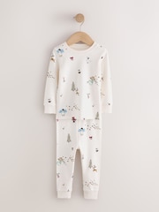 White Christmas Snuggle Pyjamas Set (9mths-12yrs) - Image 1 of 4