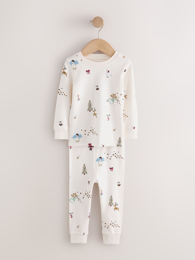 White Christmas Snuggle Pyjamas Set (9mths-12yrs) - Image 1 of 4 White Christmas Snuggle Pyjamas Set (9mths-12yrs) - Image 1 of 4