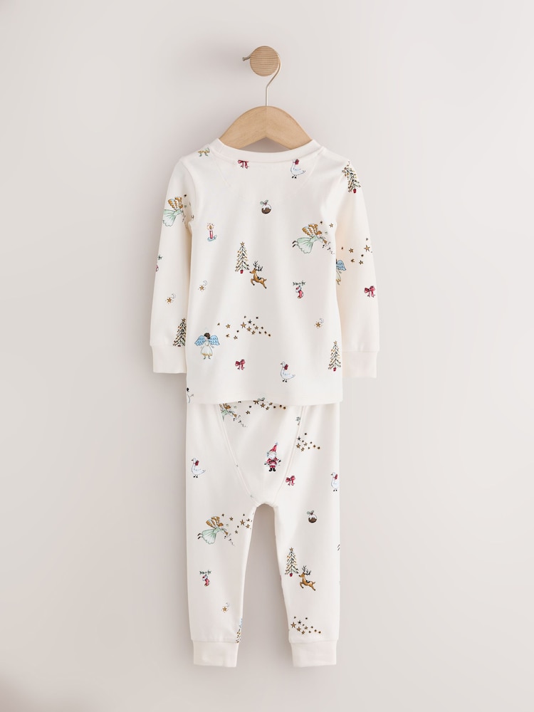 White Christmas Snuggle Pyjamas Set (9mths-12yrs) - Image 2 of 4 White Christmas Snuggle Pyjamas Set (9mths-12yrs) - Image 2 of 4