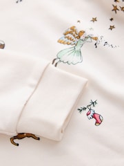 White Christmas Snuggle Pyjamas Set (9mths-12yrs) - Image 4 of 4