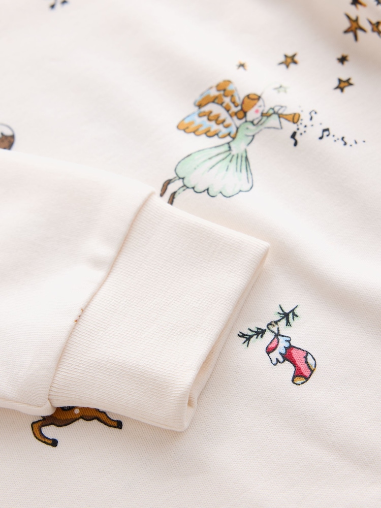 White Christmas Snuggle Pyjamas Set (9mths-12yrs) - Image 4 of 4 White Christmas Snuggle Pyjamas Set (9mths-12yrs) - Image 4 of 4