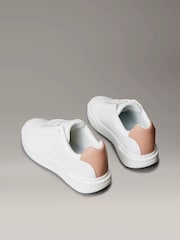 Calvin Klein Pink Avenue Leather Logo Trainers - Image 2 of 6