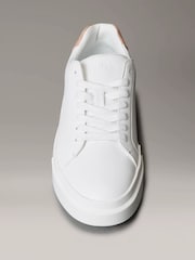 Calvin Klein Pink Avenue Leather Logo Trainers - Image 3 of 6