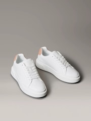 Calvin Klein Pink Avenue Leather Logo Trainers - Image 6 of 6